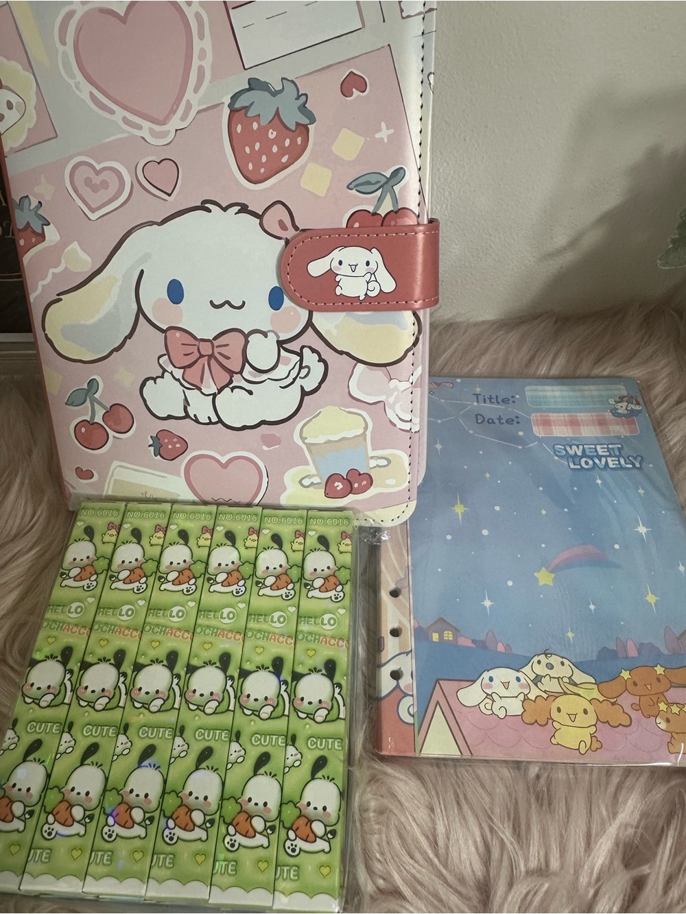 Sanrio Cinnamoroll Pink & Pastel Stationery Set